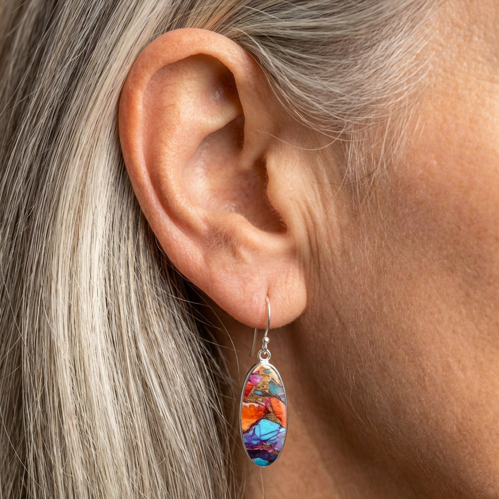 Colorful Mosaic Earrings