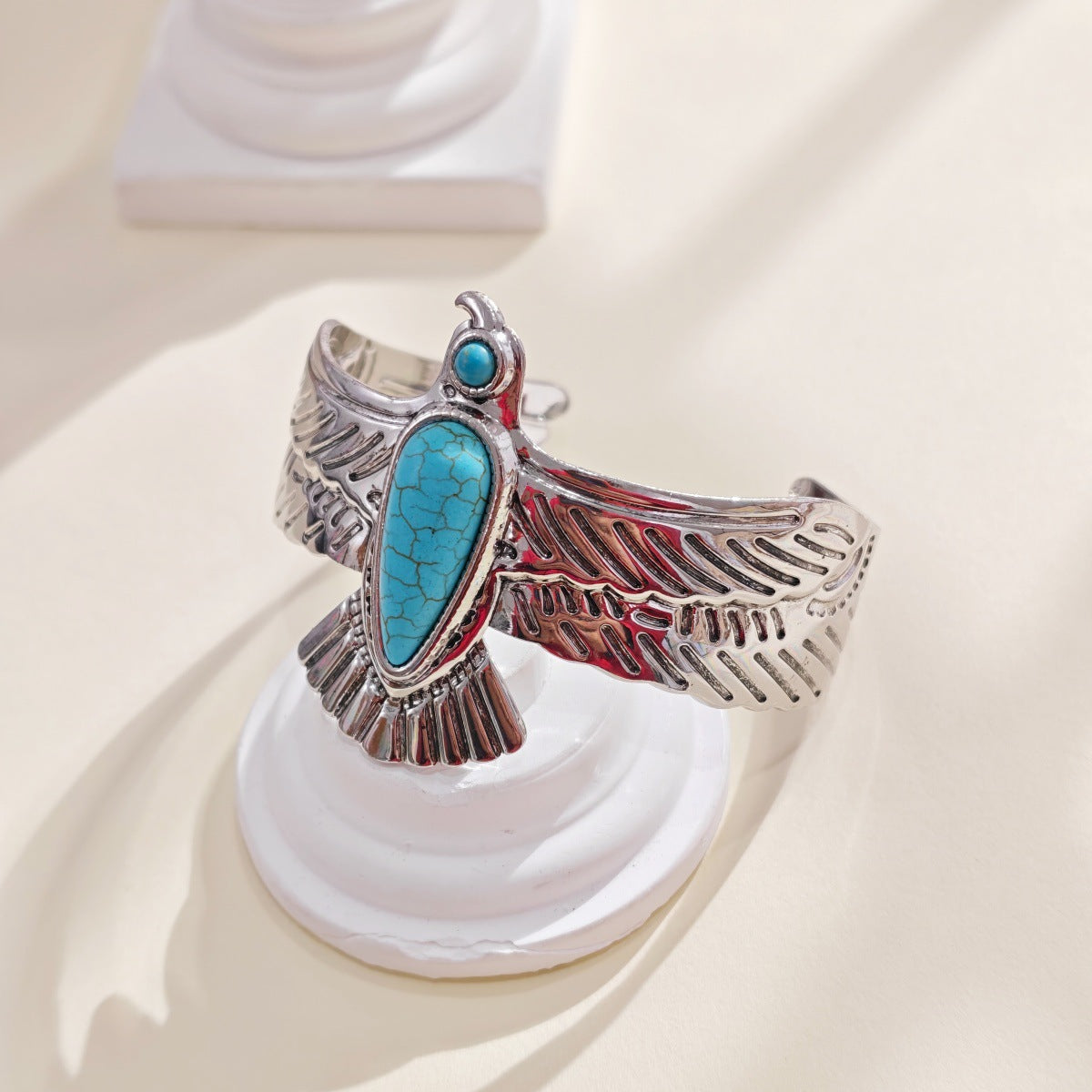 Bohemian Turquoise Bird Ring