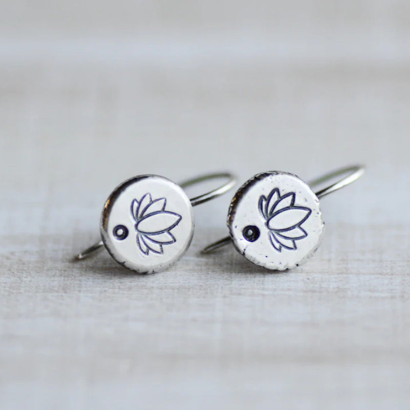 Delicate Lotus Earrings