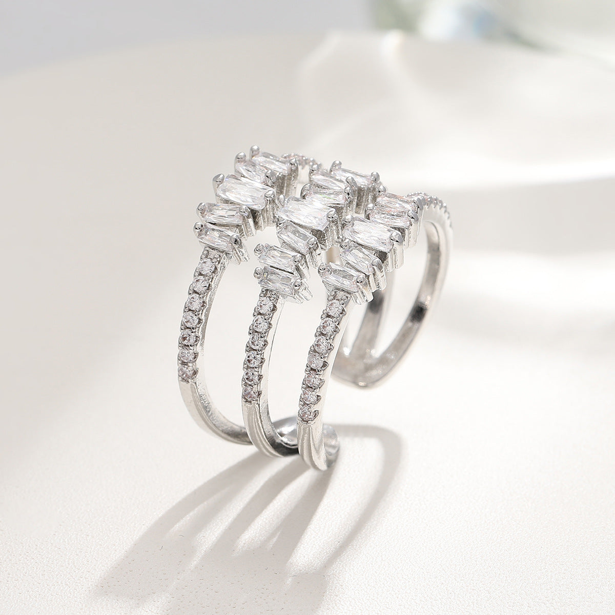 Elegant Baguette Diamond Ring