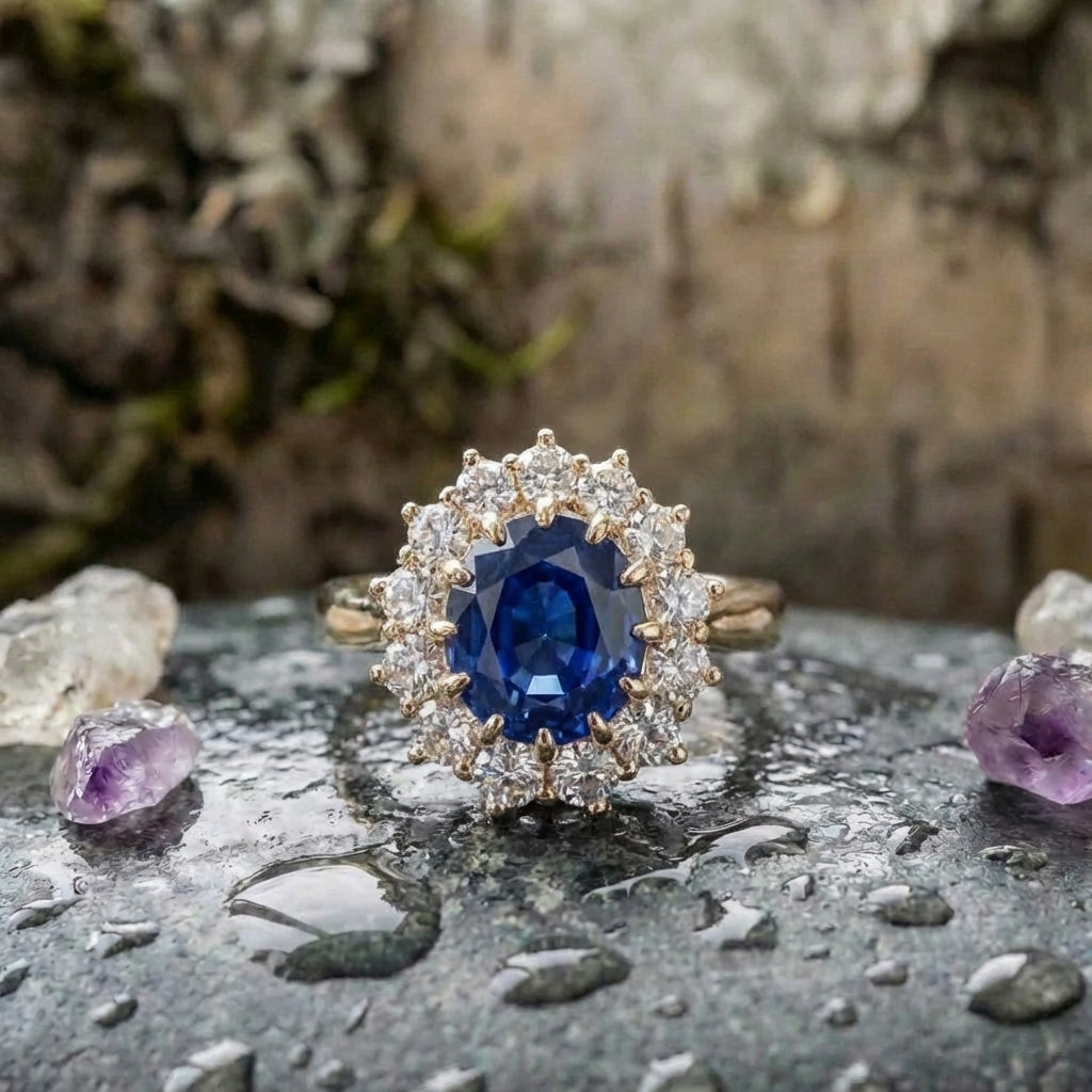 Elegant Blue Sapphire Ring