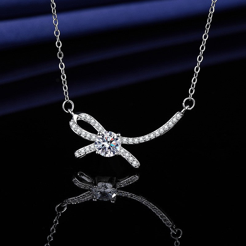 Elegant Crystal Bow Knot