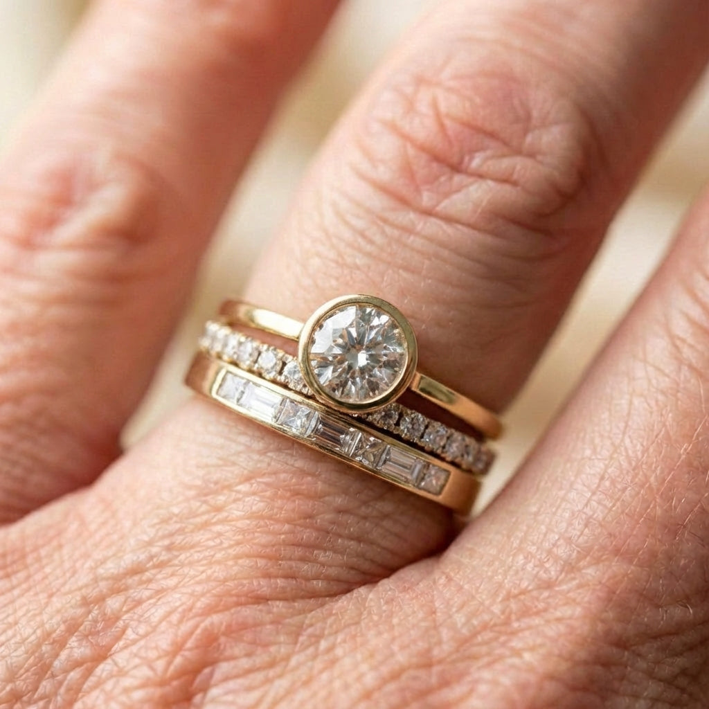 Crystal Engagement Ring