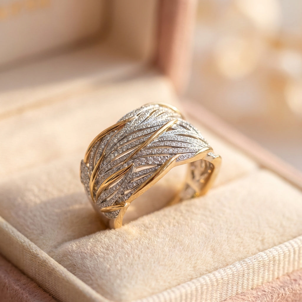 Elegant Crystal Statement Ring