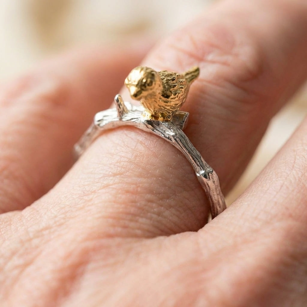 Golden Bird Ring