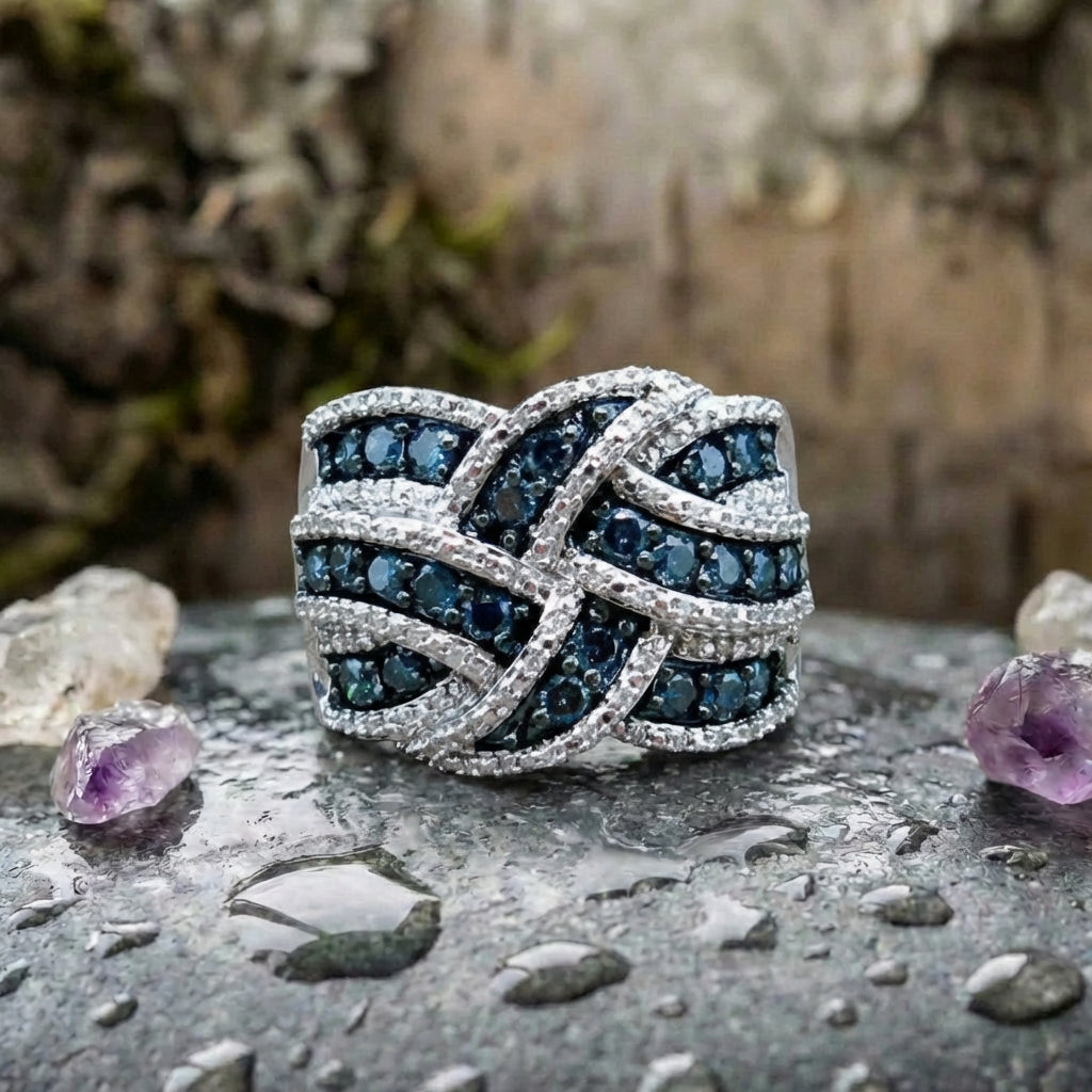 Elegant Sapphire Diamond Ring