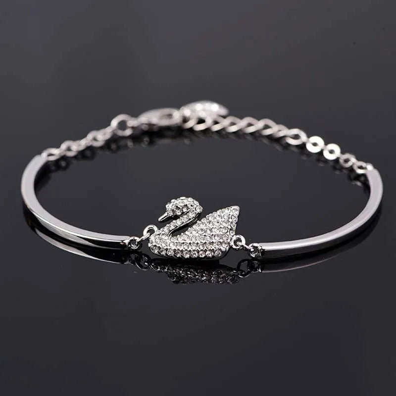 Elegant Swan Bracelet