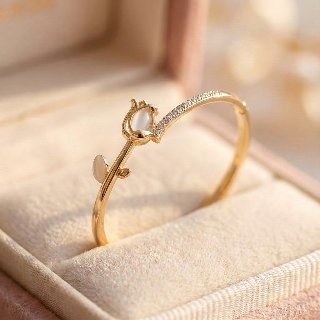 Exquisite Tulip Bangle Bracelet