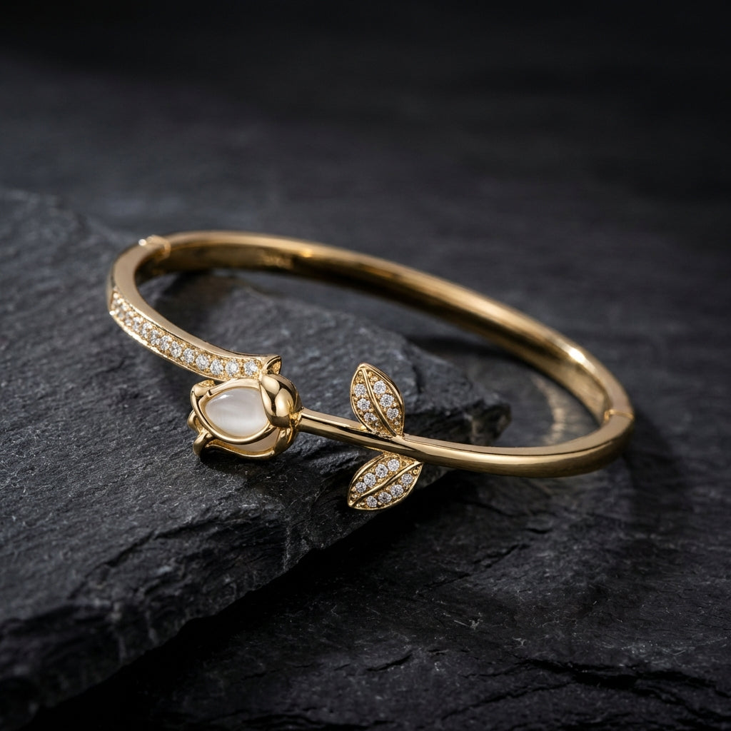 Exquisite Tulip Bangle Bracelet