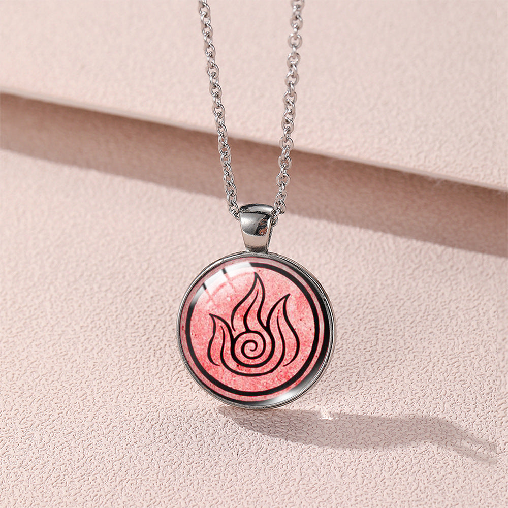 Flame Symbol Necklace