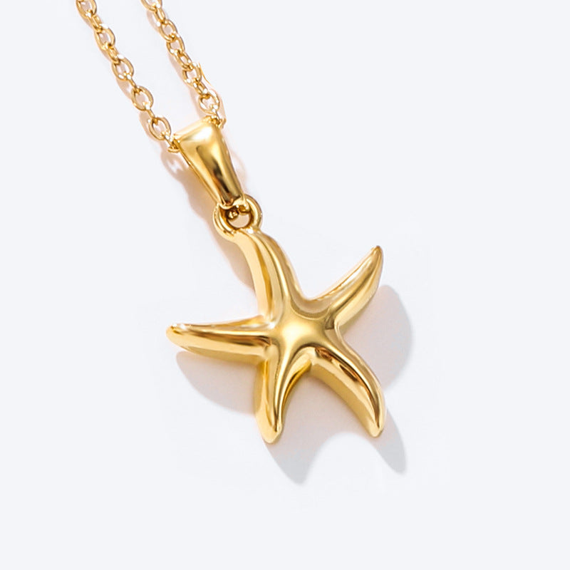 Gold Starfish Necklace