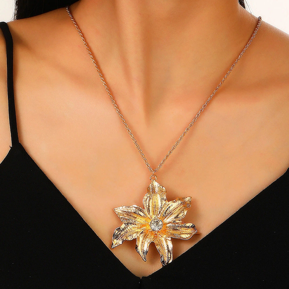 Golden Flower Necklace