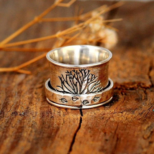 Handmade Tree Band Ring