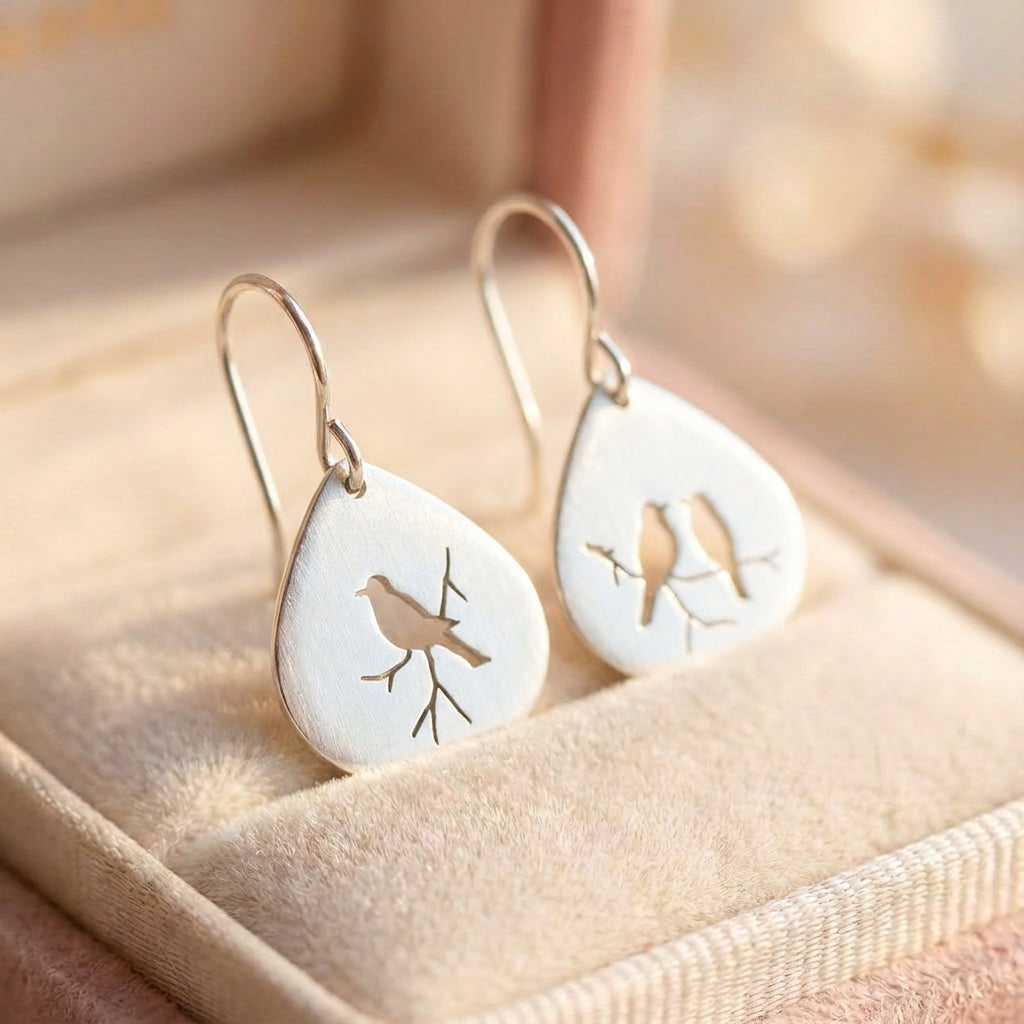 Minimalist Bird Earrings