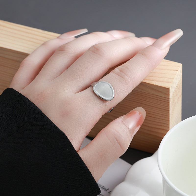 Minimalist Moonstone Ring