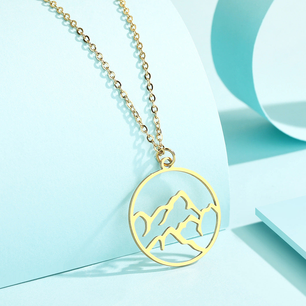 Minimalist Mountain Necklace