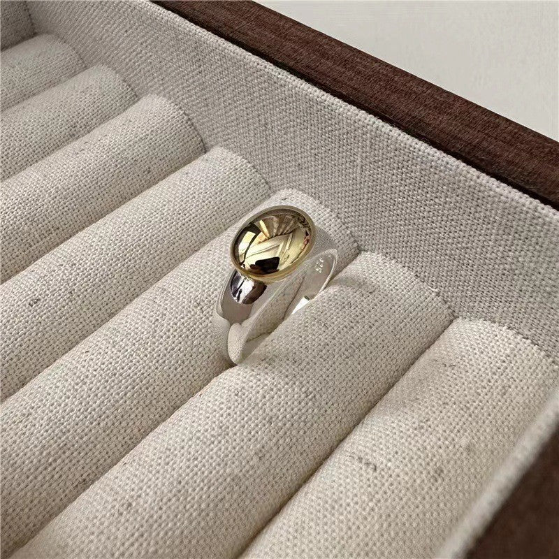 Modern Gold Dome Ring