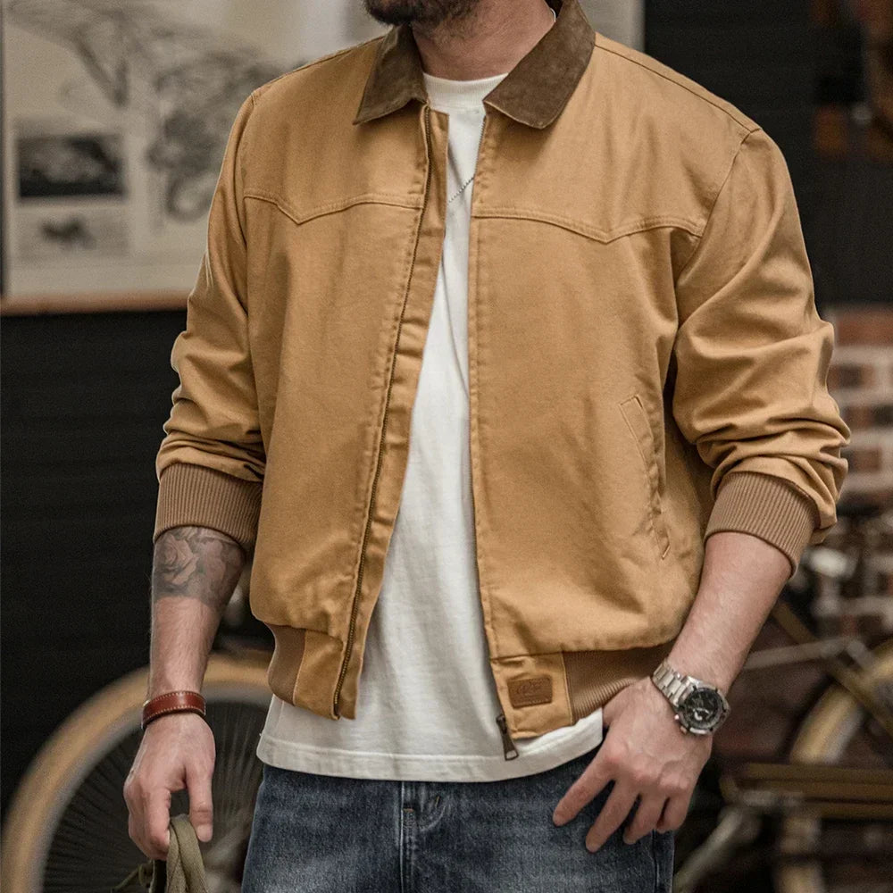 Thomas Hillas | Retro Santafe Canvasjacke – Schwere Vintage-Arbeitsjacke für Herren