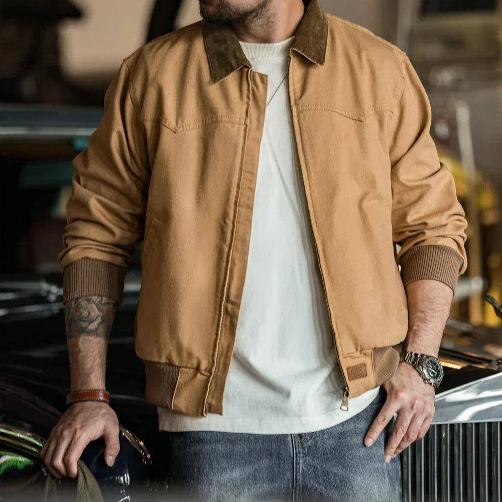 Thomas Hillas | Retro Santafe Canvasjacke – Schwere Vintage-Arbeitsjacke für Herren