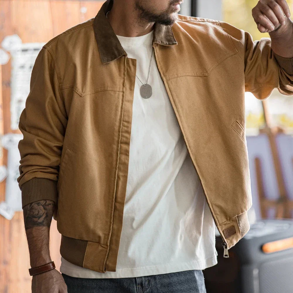 Thomas Hillas | Retro Santafe Canvasjacke – Schwere Vintage-Arbeitsjacke für Herren