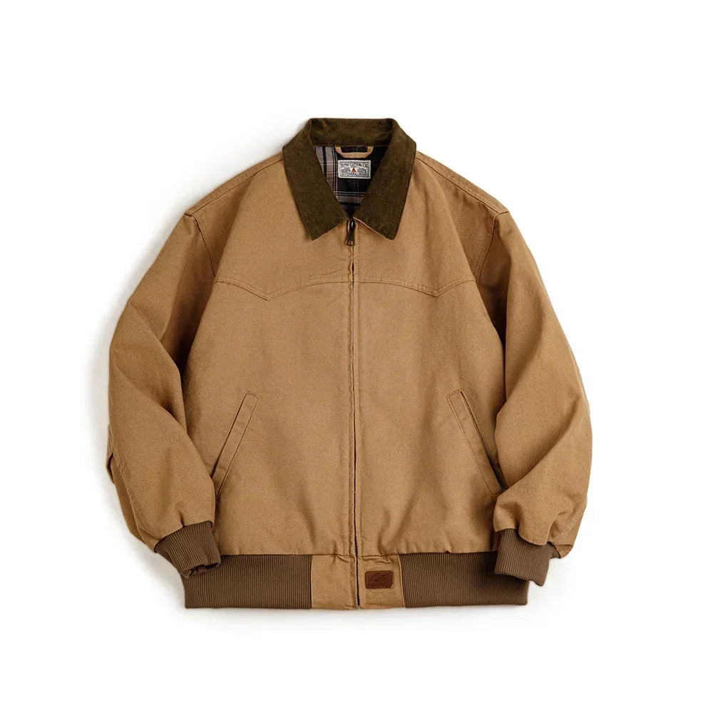 Thomas Hillas | Retro Santafe Canvasjacke – Schwere Vintage-Arbeitsjacke für Herren