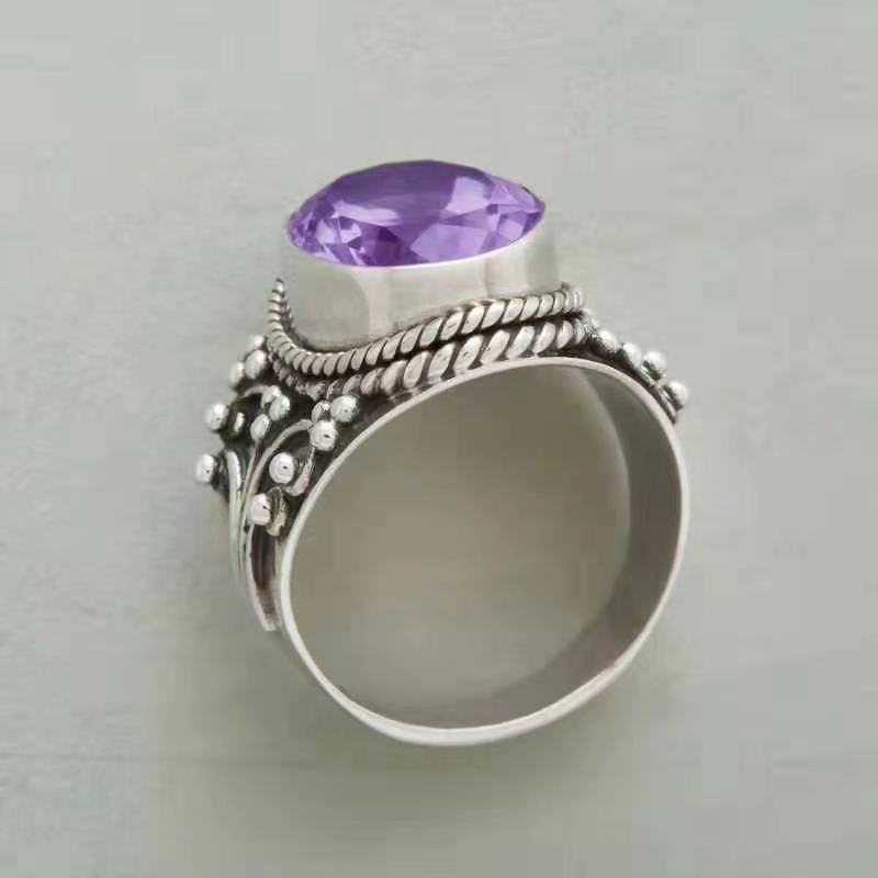 Statement Amethyst Ring