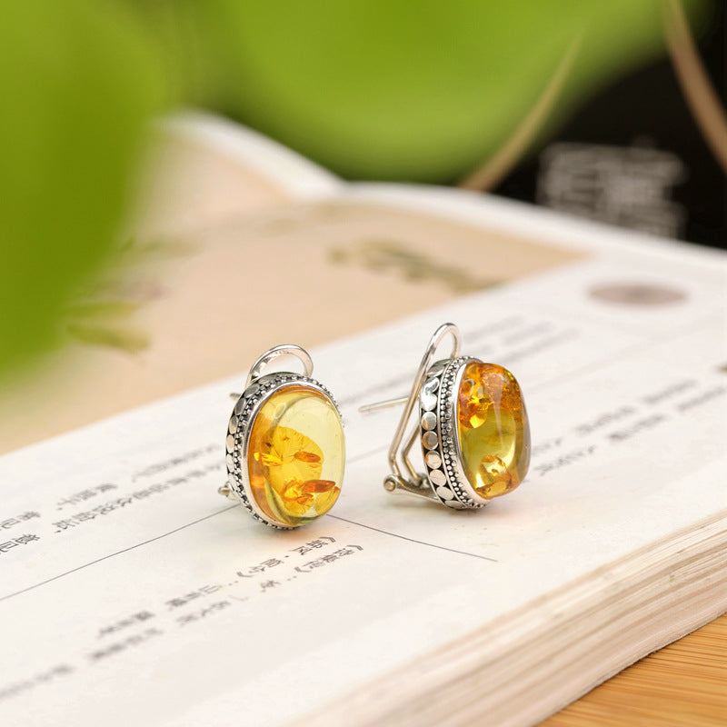Vintage Amber Earrings