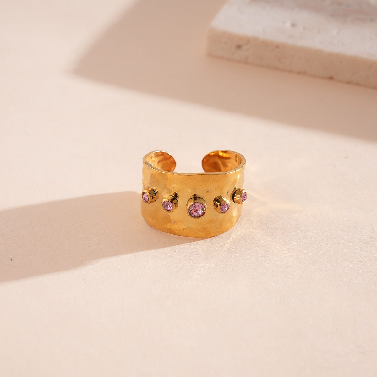 Vintage Amethyst Cuff Ring