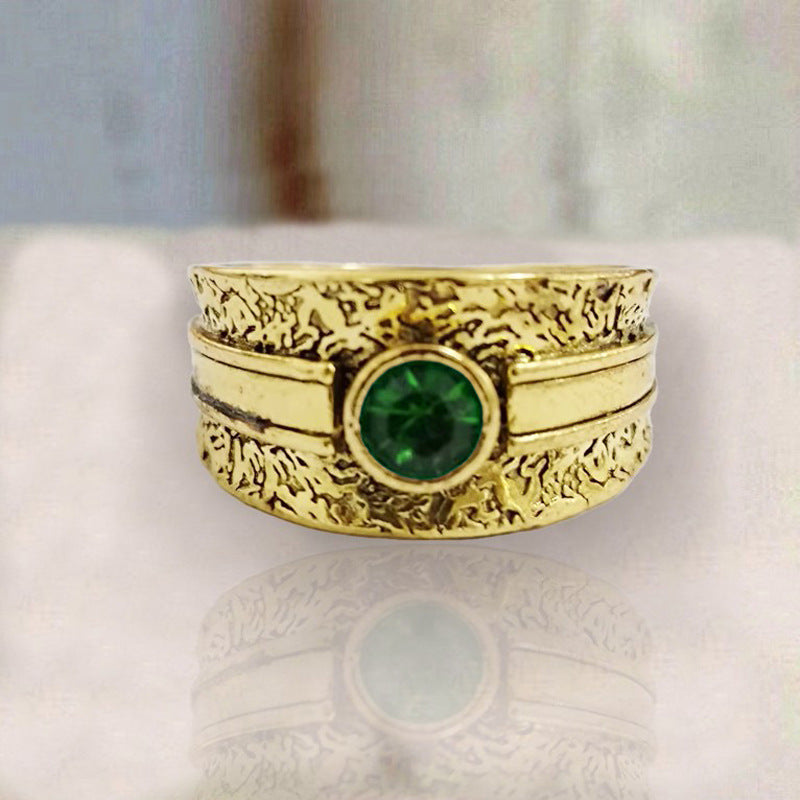 Vintage Emerald Gold Ring