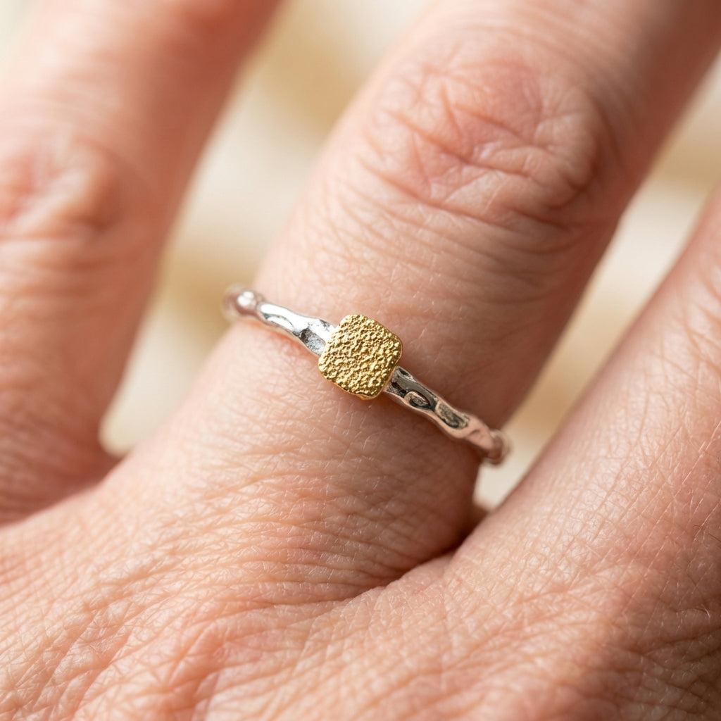 Gold Ball Ring