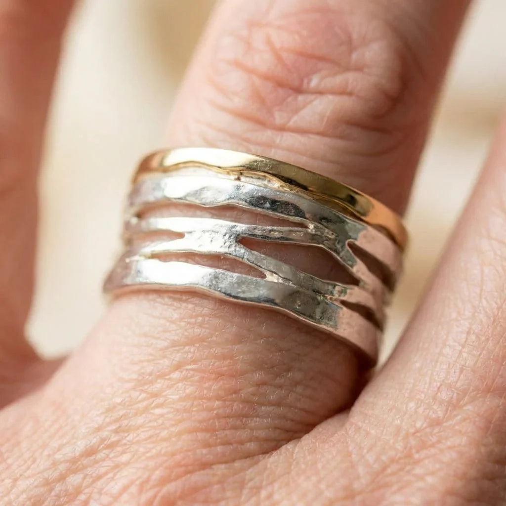 Vintage Gold Silver Ring