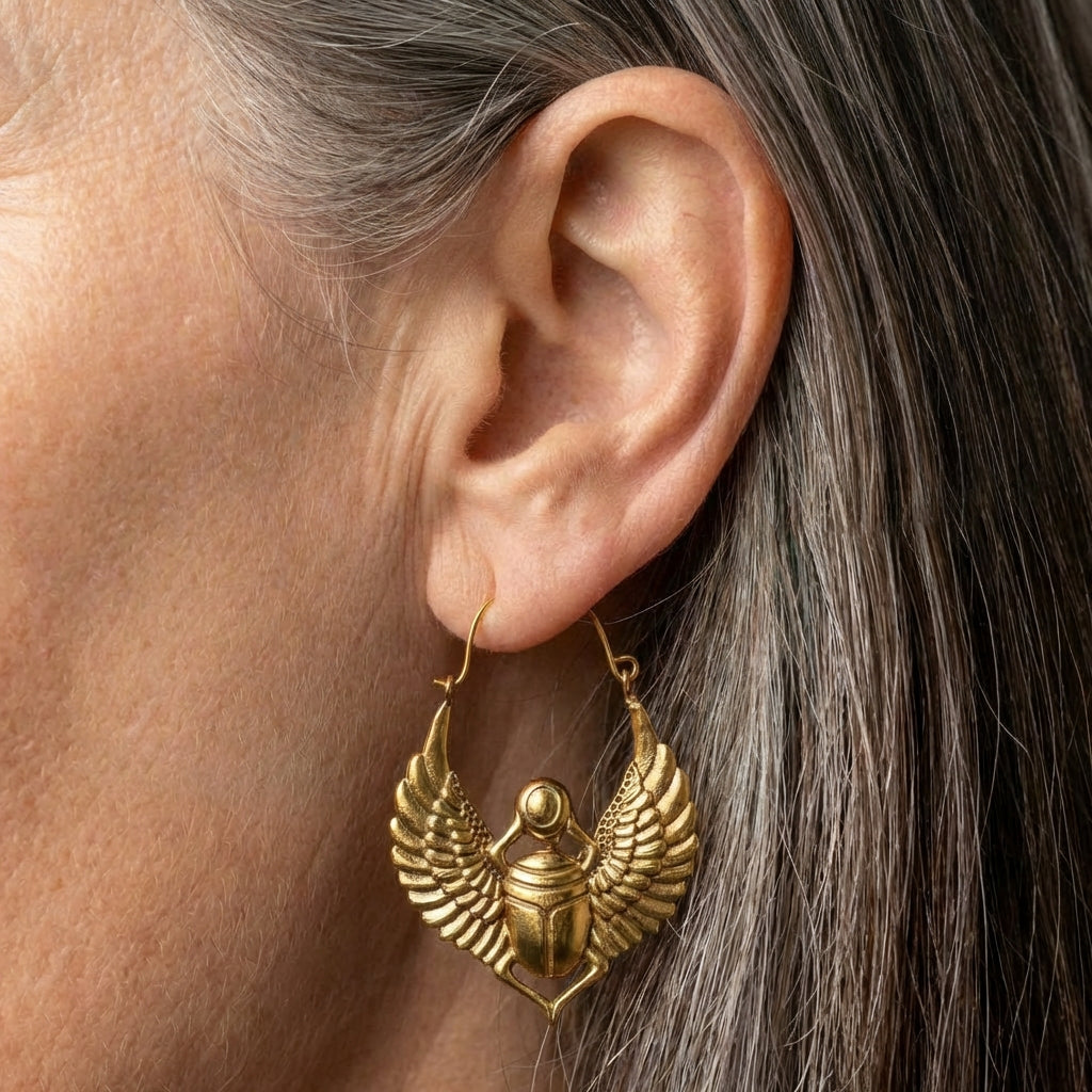 Gold Wing Earrings