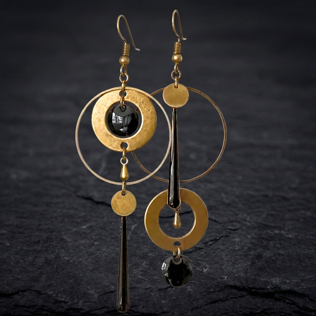 Vintage Golden Dangling Earrings