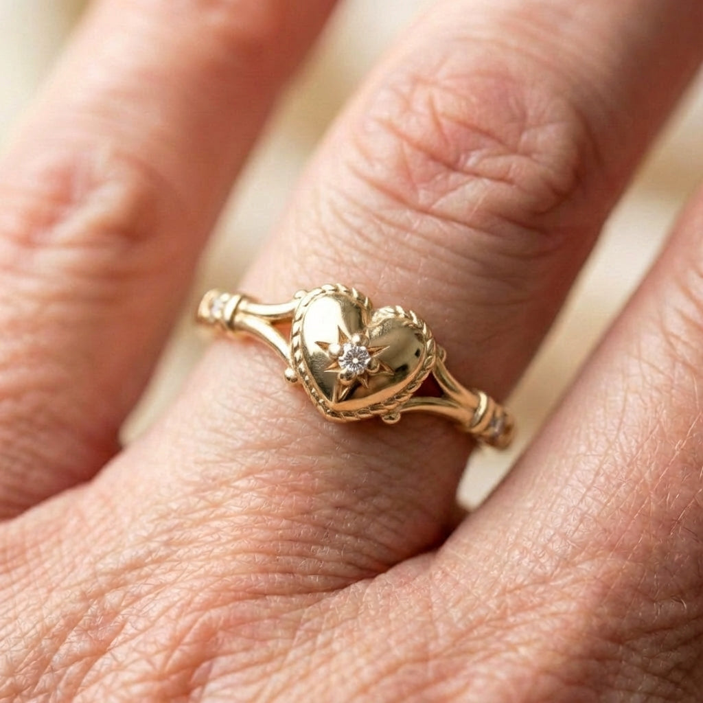 Heart Diamond Ring