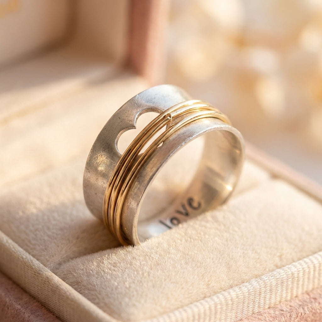 Vintage Heart Love Ring