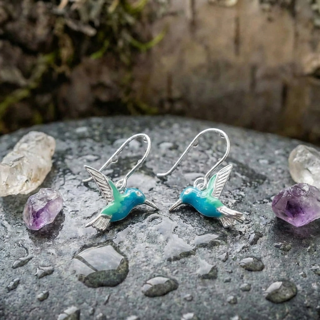 Vintage Hummingbird Earrings