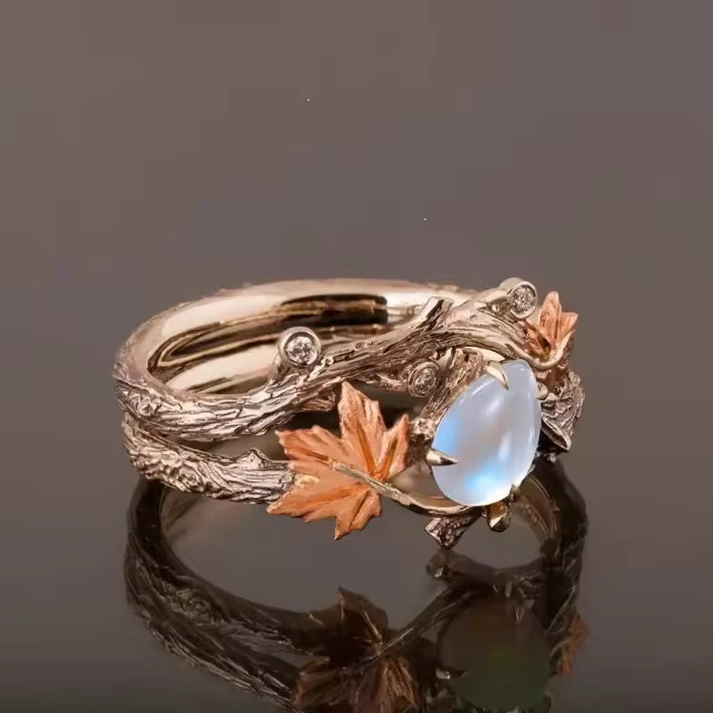 Vintage Moonstone Branch Ring