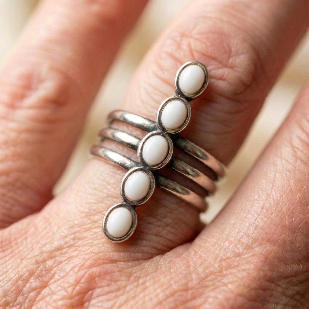 Pearl Cross Ring