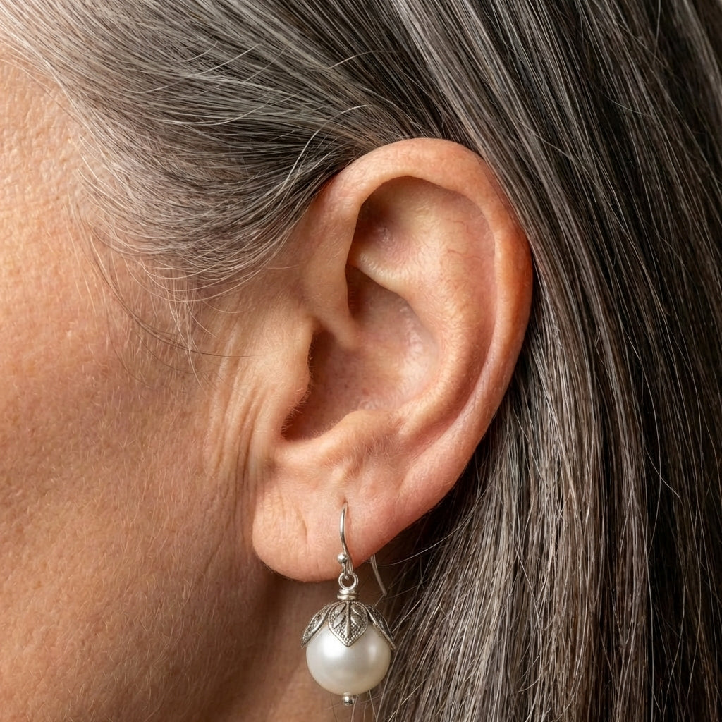 Pearl Flower Earrings