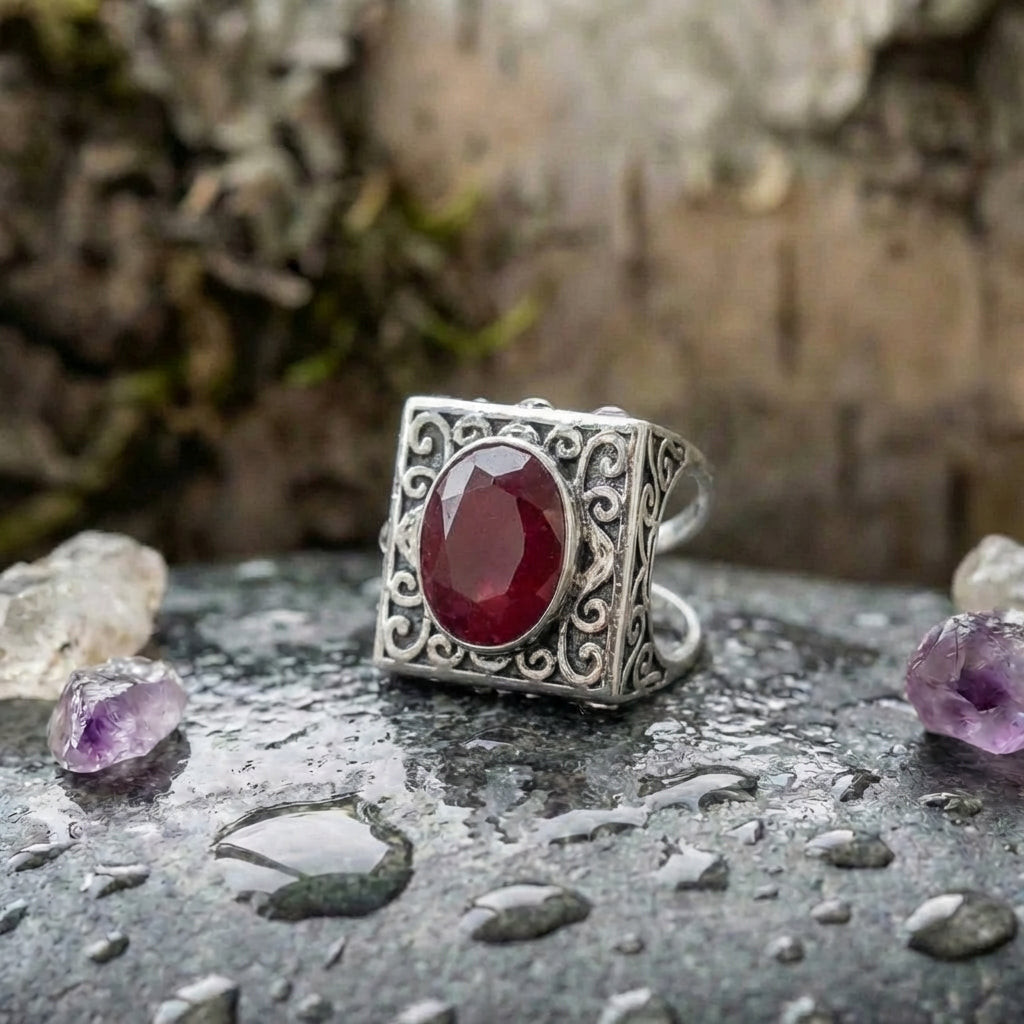 Vintage Ruby Statement Ring