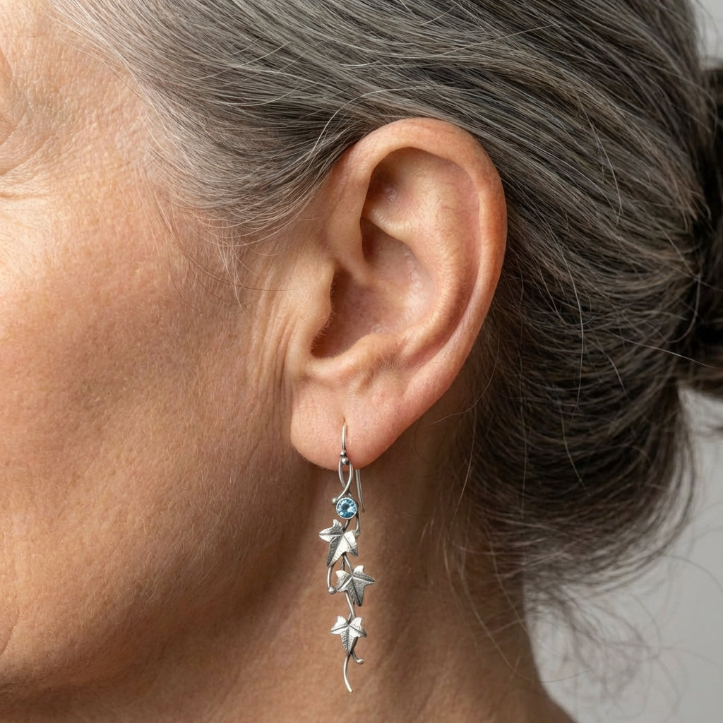Silver Leaf Earrings