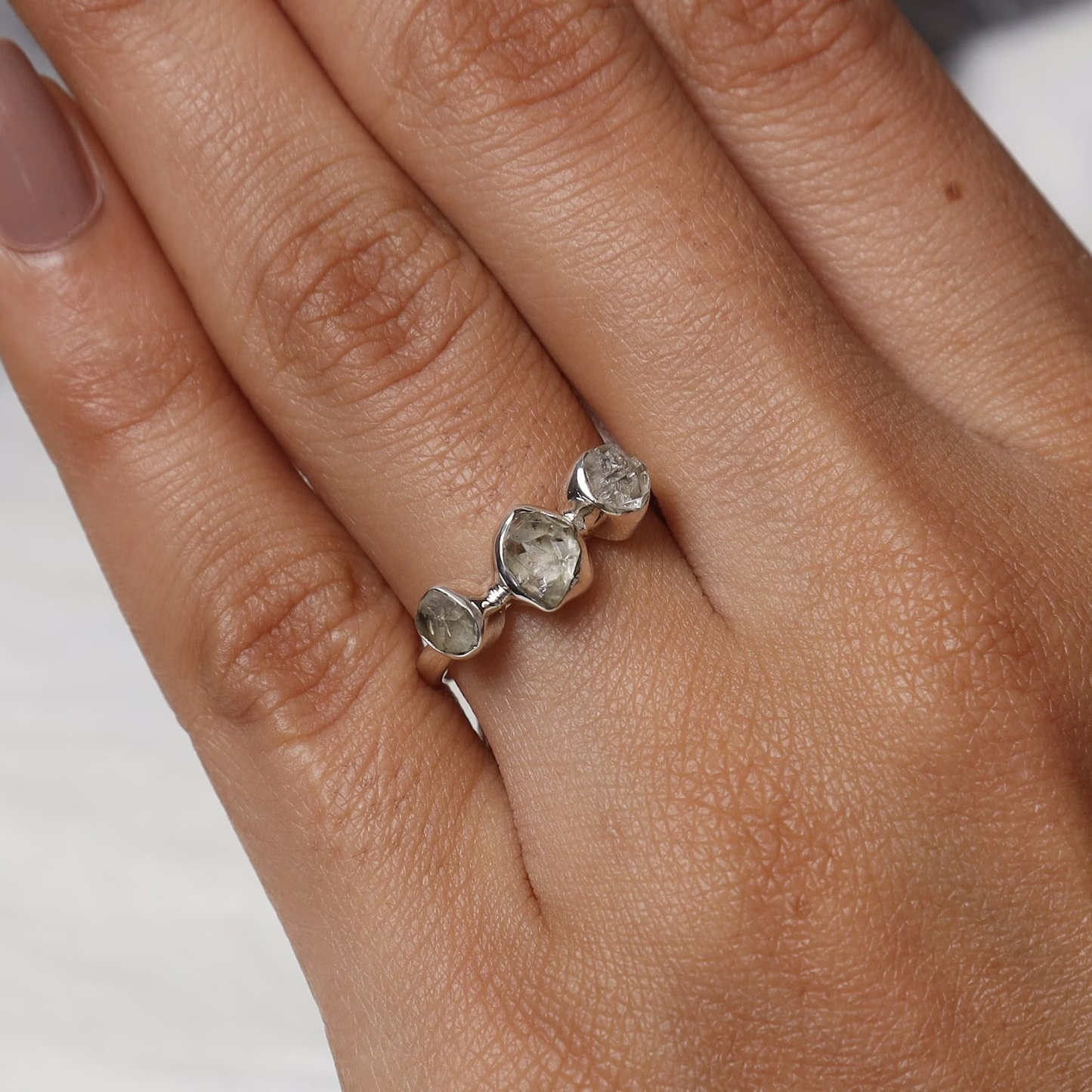 Silver Stones Ring