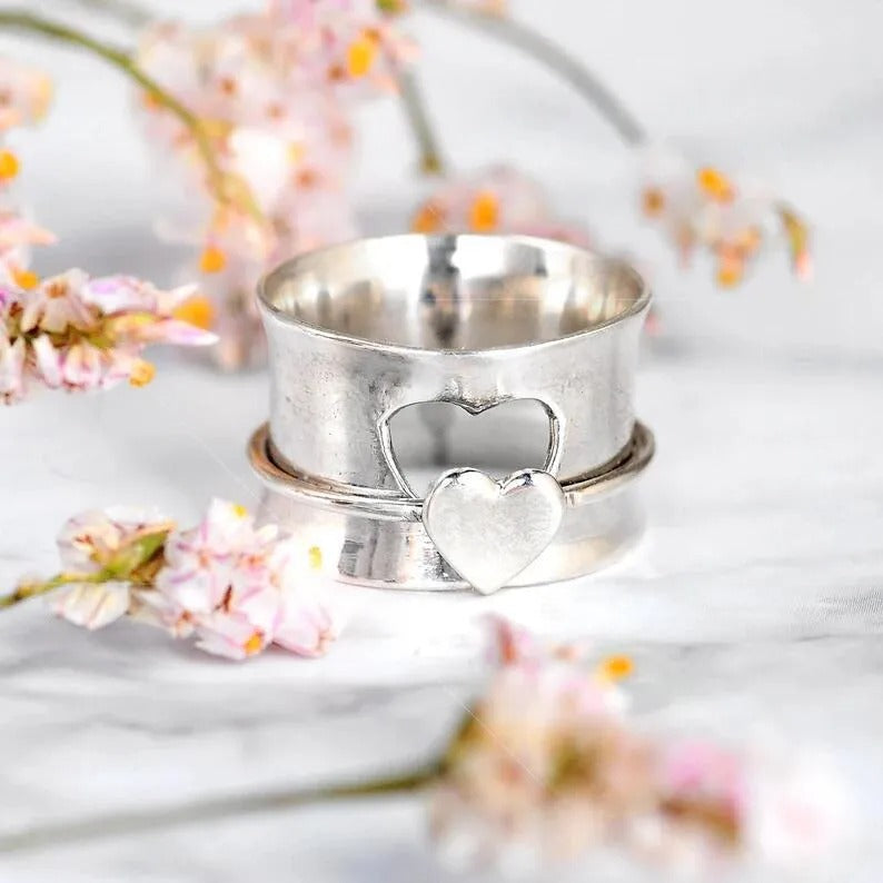 Vintage Silver Plated Flower Ring