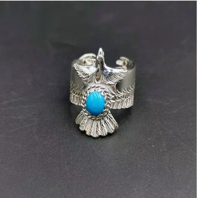Bohemian Turquoise Bird Ring