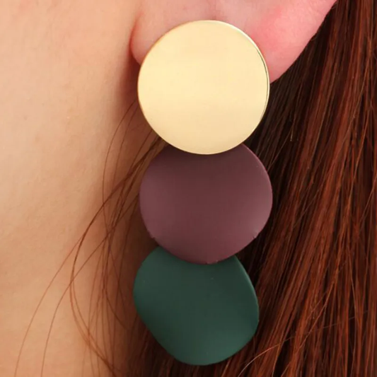 Colorful Rounded Earrings
