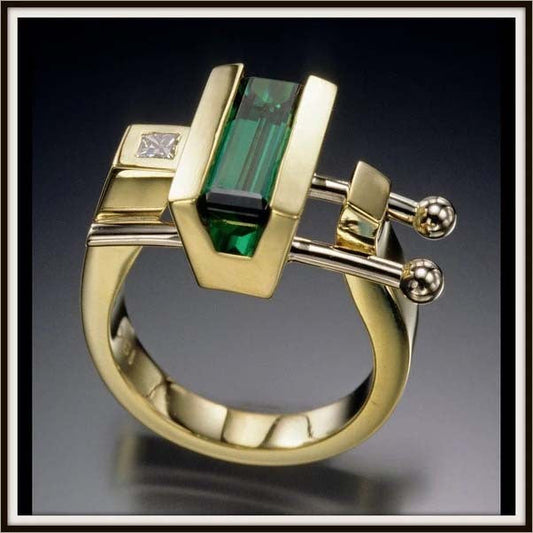 Delicate Artisan Gold Ring