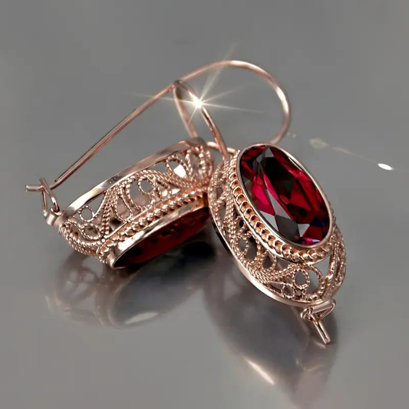 Talessia Rougefort Rose Gold Earrings