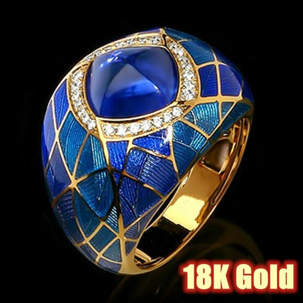 Vintage Royal Blue Radiance Ring