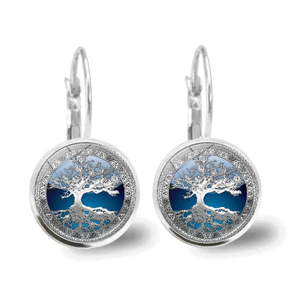 Silver Tree Of Life Earrings