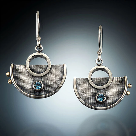 Crescent Silver Earrings